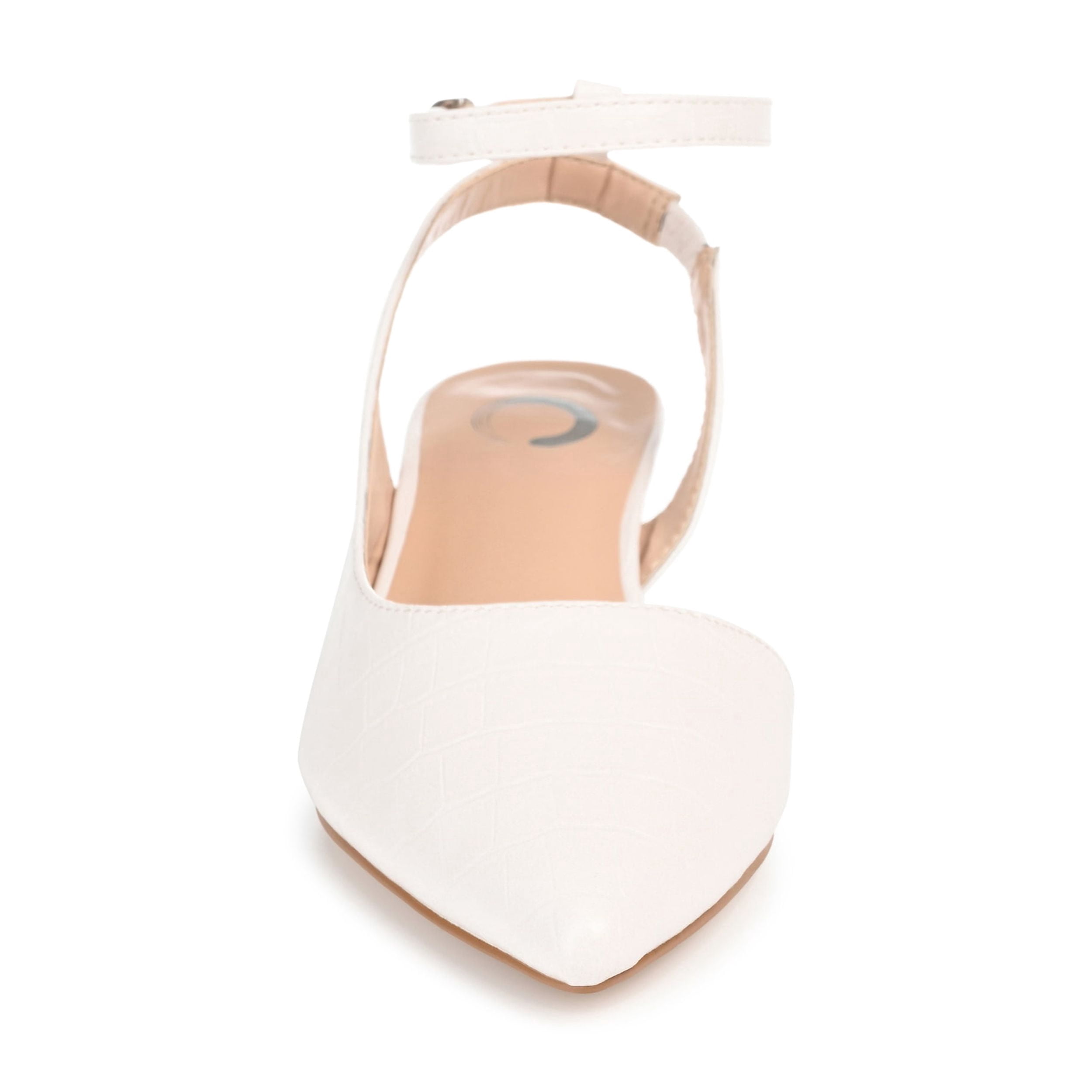 Journee Womens Keefa Pointed Toe Low Block Heel Pumps, Widths Available
