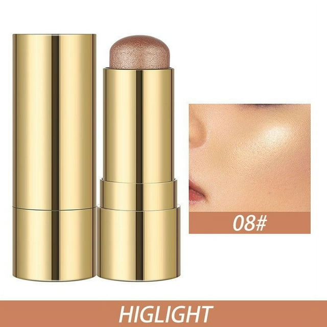 Reduced Price Naittoop 3 In 1 Multi Stick Blush for Cheeks & Lip Tint & Eyeshadow Makeup, Blush Stick + Highlighter Stick + Bronzer / Complete Face Make Up