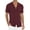 05-Wine Red, variant on Iceglad Mens Casual Button Down Shirt Summer Short Sleeve Cuban Vacation Beach Shirts