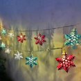 thumbnail image 5 of 2025 Latest Model Christmas LED Three Color Snowflake Light String USB Warm White Light Ch, 5 of 5
