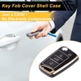 thumbnail image 3 of Unique Bargains Black with Gold Tone Edge TPU Key Fob Shell Cover Case for VW Golf 7 + Variant - 3 Buttons Remote Control Key Fob Case, 3 of 6