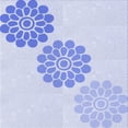 thumbnail image 1 of Ahgly Tapis d'Intérieur Lavable en Machine Carré Lavande Bleu, 7 Pieds Carré, 1 of 7