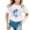0-White1443, variant on Tiijoy Girls Short Sleeve T Shirt Sunflower Print Crewneck T-Shirt Summer Tee, Sizes 18-24 Months