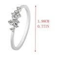 thumbnail image 2 of Fiudx Juego de Garras de Moda, Elegante Anillo de Compromiso Bicolor, Deslumbrante Pulsera de Circonitas Redondas, Pequeño Pero Atractivo, Regalo de San Valentín, Accesorio para Mujeres Seguras de Sí, 2 of 2