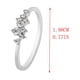thumbnail image 2 of Fiudx Conjunto de Circonitas, Elegante Anillo de Garra Bicolor, Elegante Pulsera para Mujer, para Inspirar Confianza En Fiestas, Ideal para Unregalo Romántico, Sorpresa de San Valentín, Fabricado con, 2 of 2
