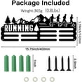 thumbnail image 3 of 1Set Running Medal Hanger Holder Display Forest Running Sports Medals Display Rack for 60+ Medals Wall Mount Iron Ribbon Hook Hanger Mountain Trees Decor Gifts for Runner, 3 of 9