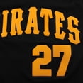 thumbnail image 4 of Mitchell & Ness Pittsburgh Pirates Kent Tekulve 1982 Cooperstown Collection Authentic Practice Jersey - Black, 4 of 6