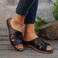 thumbnail image 5 of longantii Orthopedic Sandals for Women Slip on Non Slip Arch Support Summer Flat Sandals Wide Orthopedic Slippers 2026 New Comfortable Foam Shoes Black, 5 of 5