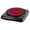 Black, variant on OVENTE Countertop Infrared Single Burner, 1000W Electric Hot Plate with 7” Ceramic Glass Cooktop, 5 Level Temperature Setting & Easy to Clean Base, Compact Stove for Home Dorm Office, Black BGI101B