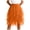 Orange, variant on Rotm Tulle Skirt Skirts for Women Tulle Mesh Elastic Waist Pleated Mini Skirt Solid Color Tiered Party Trendy Tutus Purple,S