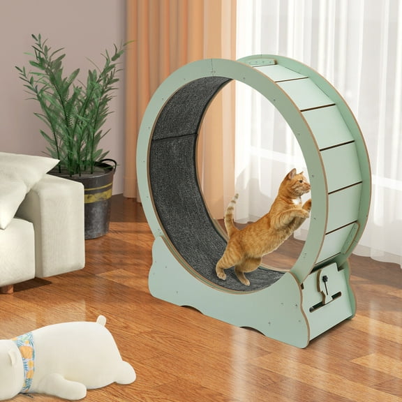 Cat Exercise Wheel for Indoor Cats Running Wheel for Cats with Locking Mechanism