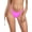 Pastel Violet, variant on Women's High Cut Thong Bikini Bottom Black Cheeky Low Rise Bikinis for Women Size M