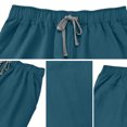 thumbnail image 6 of Outfits 2026 Two Piece Lounge Set Women's Summer V-Neck Color Blocked Pocket Top Drawstring Pants Protective Suit Set Dark Blue S, 6 of 6