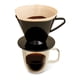 thumbnail image 2 of Fino Pour-Over Filtro de preparación de café Cono Número 2 Tamaño Negro Prepara 2 a 6 tazas Juego de 2, 2 of 4