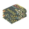 thumbnail image 2 of Cotton Towel Two-Piece 16x28 Inch One Sizex2 Face Towel Set Towel Set Cotton Hand Bath Towel Bathroom Beach Cartoon Green Leaves, 2 of 8