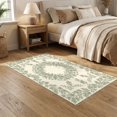 thumbnail image 2 of ODIKA 5'x7' Ultra-Soft Area Rug, Door Entry Vintage Botanical Wreath Trailing Border Vine Sprigs None Washable, Bare feet friendly, Silk-Touch for Bedroom Home office, 2 of 7