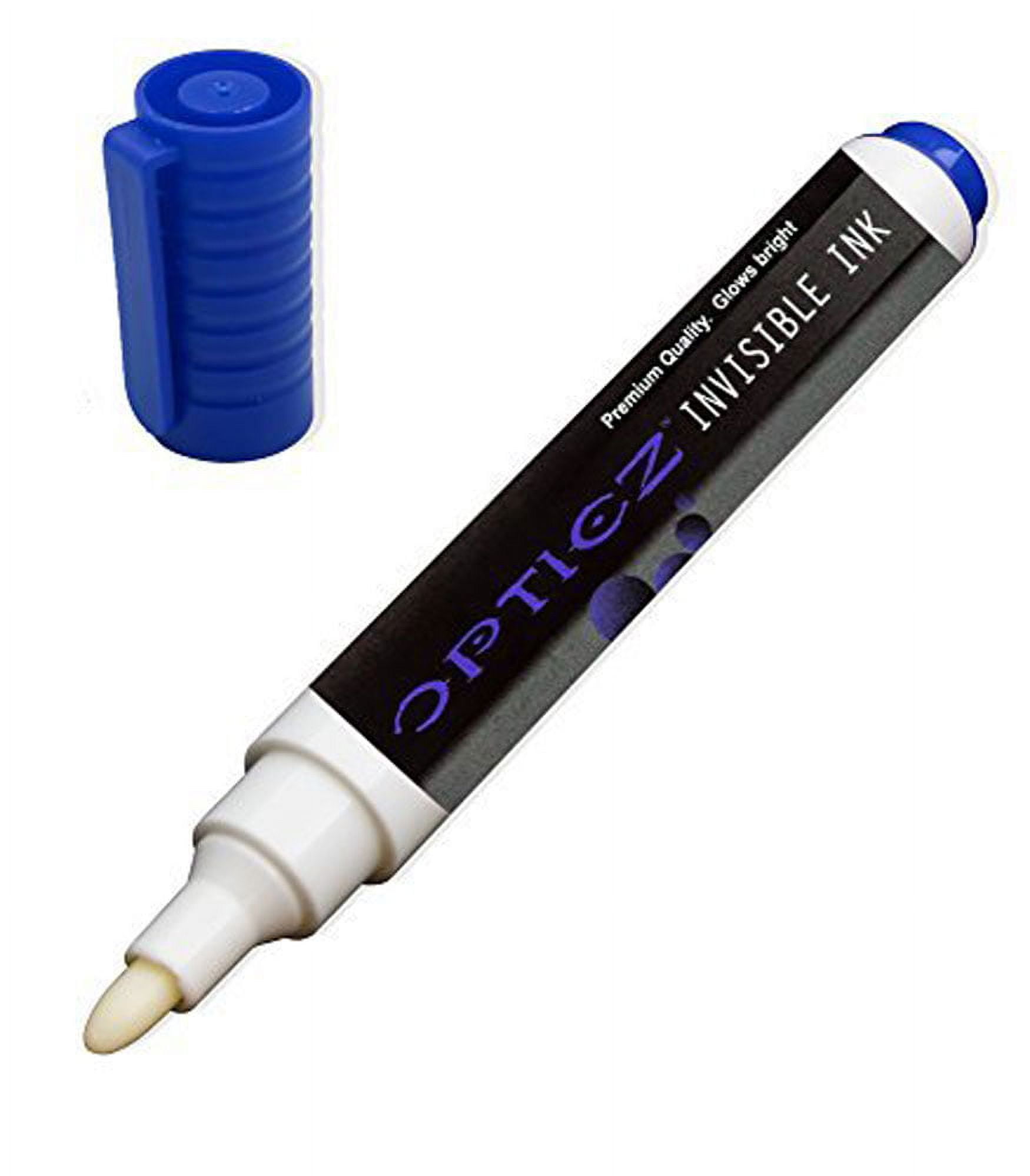 Opticz Markers, Large Tip, Invisible Ink, Blue - Walmart.com