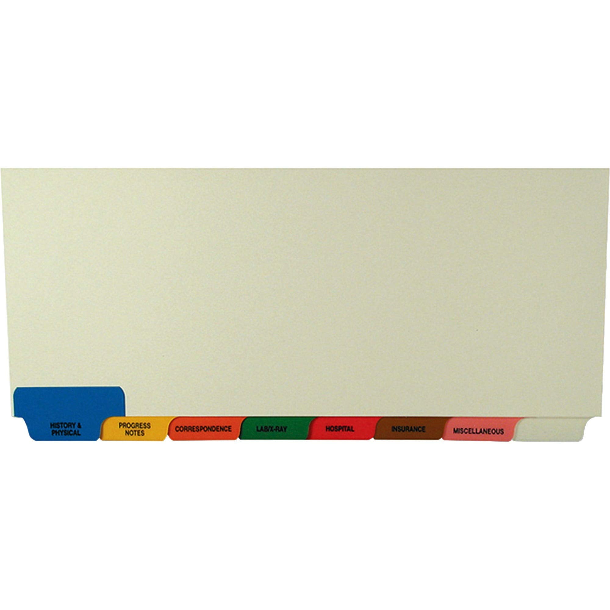 Aazon.co : Resurhang 40 Sets Edical Chart Dividers With Tabs 8 Botto Tab Index Set Blank - View #11