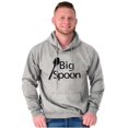 thumbnail image 3 of Big Little Spoons Cute Matching Set Hoodie Hooded Sweatshirt Men Brisco Brands L, 3 of 4