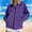 Purple, variant on Women's Waterproof Zip Up Jacket Collared Windbreaker with Pockets for Outdoor Hiking Sports Light Blue XL(XL)
