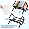 thumbnail image 3 of Luxshiny Magazine Rack Vinyl Record Storage Rack Iron For Adults 1 Set, 3 of 7