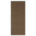 thumbnail image 7 of Morefany Runner Rugs Outdoor Indoor Area Rug with Rubber Backing Non Slip Carpet Custom Size Mat for Hallway Entryway Kitchen Garage Laundry checkered Brown 2' x 3', 7 of 7