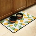 thumbnail image 3 of Tropical Pineapple Dog Food Mat, Absorbent Waterproof Pet Feeding Mat, Non-Slip, Quick Dry, Easy Clean, Washable with Summer Exotic Fruit Print, 3 of 7