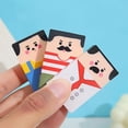 thumbnail image 5 of 4pcs, Creative And Funny Bald Elderly Pencil Eraser Student Stationery School Office Supplies Will Gradually Bald With Your Use, Back To School, School Supplies, Kawaii Stationery, Colors For School,, 5 of 5