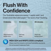 The Honest Company Flushable Wipes, Plant-Based, 126 Count, Tropical Leaves