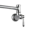 thumbnail image 3 of Delta Faucets Victorian Dual Swing Pot Filler Wall Faucet, Chrome | 1177LF, 3 of 5