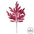 thumbnail image 3 of Vickerman 22" Burgundy Glitter Bay Leaf Artificial Christmas Spray. Includes 6 sprays per pack., 3 of 3