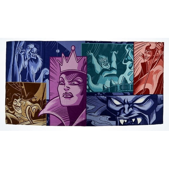 Disney Parks Villains Cotton Beach Towel New With Tags