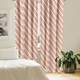 thumbnail image 2 of Ambesonne Coral Cream Curtains, Rhombus Diamonds, Pair of 28"x84", Coral and Cream, 2 of 5