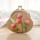 thumbnail image 4 of Cuadros Decorativos Algodón DIY flores pájaro bordado bolso de embrague mujeres Snap monedero cartera Kits JShteea Nuevos Originales, 4 of 5