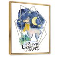thumbnail image 2 of Designart Cute Christmas Llama Children's Art Floating Frame Wall Art, 2 of 4