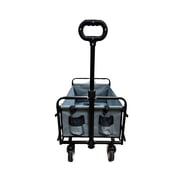 INTEXCA Mini Foldable Multi-Function Wagon for Shopping, Travel - Grey