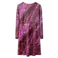 thumbnail image 5 of Gubotare Christmas Dress Girls Long Sleeve Dresses Casual Crew Neck Dresses for Kids Size 17-18(Red,17-18 Years), 5 of 5