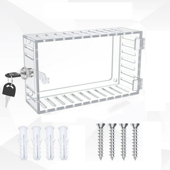 Thermostat Cover Box with Key Lock for Thermostats Plastic Material Protects from Unauthorized Access