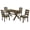 Knotty Nutmeg/Brown - 5-Piece, variant on Coaster Alston 5-Piece Rectangular Dining Table Set, Knotty Nutmeg