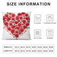 thumbnail image 6 of COMIO 2-Piece Short Plush Pillowcase Set Watercolor Heart Shape Pillow Case White, 6 of 6