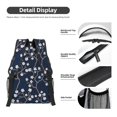 thumbnail image 4 of Goofa Cherry Blossoms on Navy Background Pattern Comfortable Student Backpack - Ergonomic Design, Durable, Water-Resistant, Multi-Compartment,Travel, and Outdoor Activities, 4 of 5