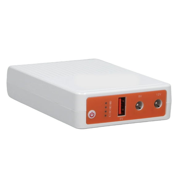 UPS Power Supply DC12V9V5V 10400mAh Uninterruptible Battery Backup with 3 DC Adapters for Routers Modems