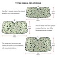 thumbnail image 5 of Yayeee Car Windshield Sun Shade Universal Fit Front Visor Protector, Green Triangles Pattern, 5 of 8