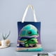 thumbnail image 2 of Turtle Baby Bolso de tela con estampado de lienzo para mujer, bolsa de compras reutilizable y estética, con cremallera interior, regalo para mujer,40*45cm., 2 of 6