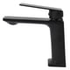 thumbnail image 4 of Grifo de lavabo G1/2, fregadero negro de lujo, grifo mezclador de agua fría y caliente para el baño del hogar, 4 of 10