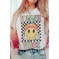 thumbnail image 3 of SUMMER VIBES HAPPY FACE GRAPHIC T-SHIRT, 3 of 4