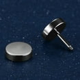 thumbnail image 3 of Unisex Stainless Steel Ear Stud Earring Titanium Dumbbell High stud Stainless Polished Ear Piercing Punk Style, 3 of 6