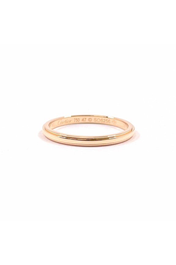 Pre-Owned CARTIER Cartier D'Amour Wedding Ring 18K Pink Gold 7 SO6256 Engraved Ladies (Good)