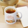 thumbnail image 5 of "Hello Pumpkin" Shaped Coffee Mug,11oz, Fall Autumn Themed Large Ceramic Cup for Morning Coffee, 5 of 8