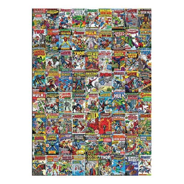 Rompecabezas de 3000 piezas con portadas de superhéroes de Marvel Comics